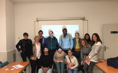 Visita del alumnado y profesorado del Centro Txurdinaga