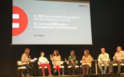 Gure esperientzia IV. Ezgaitasun eta Gaixotasunari buruzko BBK Jardunaldian