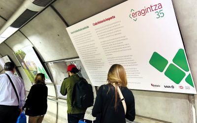 Eragintzak 35. urteurrena ospatzen du “Istorio bakoitzak axola du” erakusketarekin Bilboko metroan